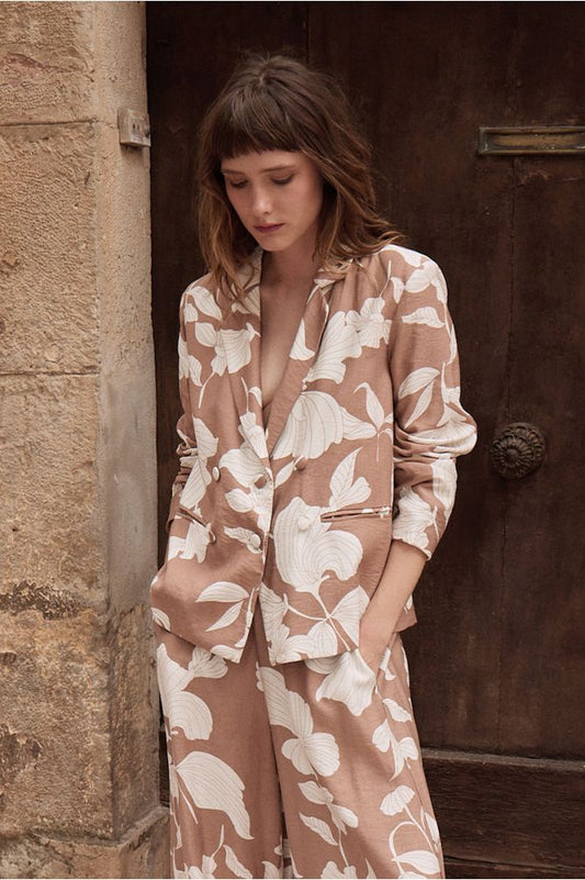 Molly Bracken Straight Print Blazer