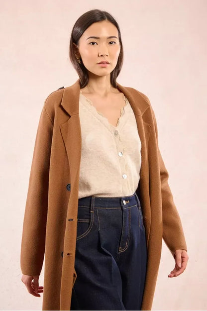 Molly Bracken Camel Straight Coat