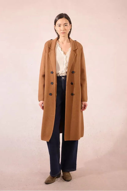 Molly Bracken Camel Straight Coat