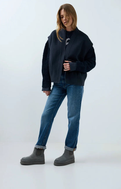 YAYA Straight Denim - Dark Blue Denim