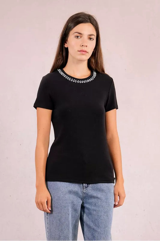 Molly Bracken Beaded Neck T-Shirt