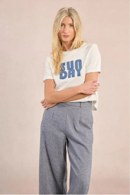 Molly Bracken White Print T-Shirt