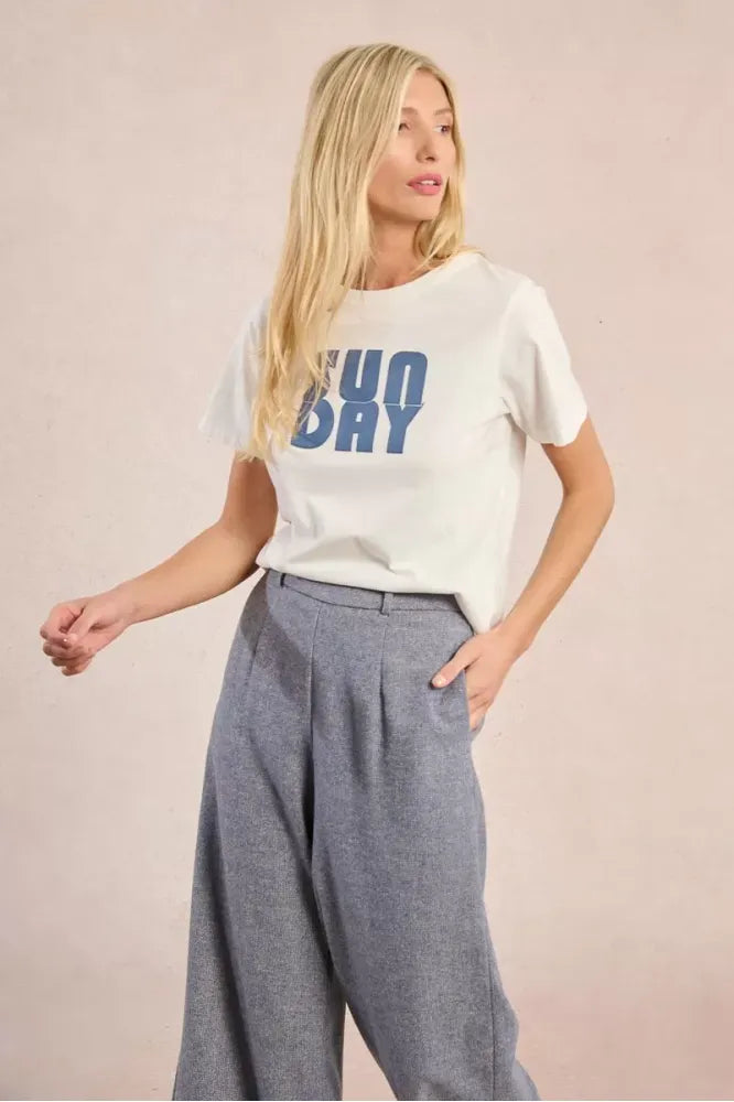 Molly Bracken White Print T-Shirt