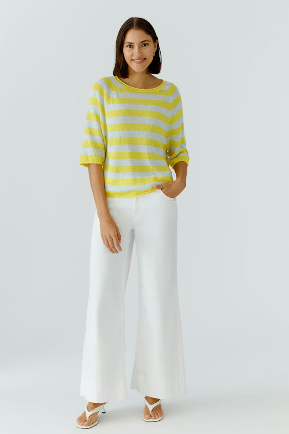 Oui Stripe Pullover 97418