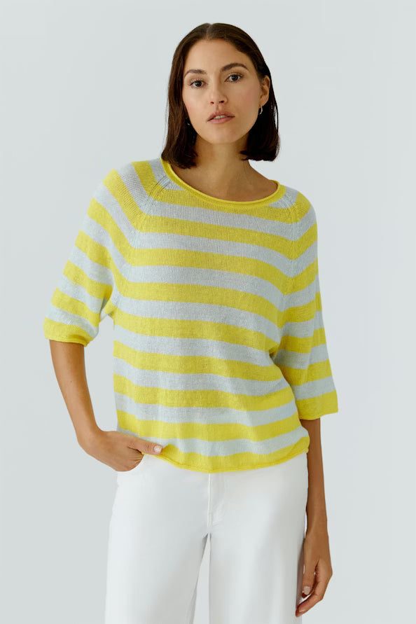 Oui Stripe Pullover 97418