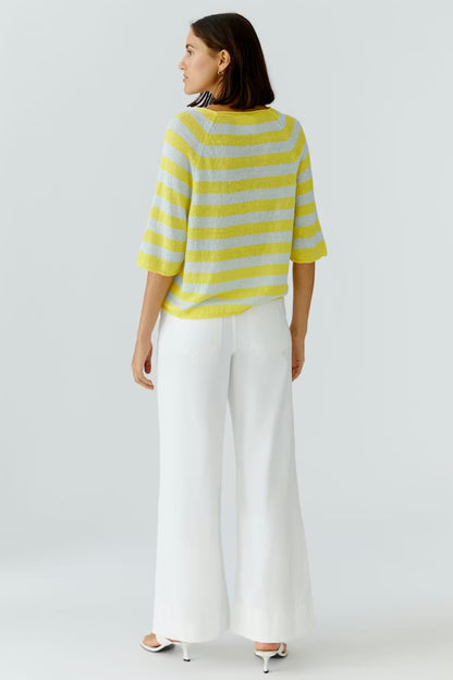 Oui Stripe Pullover 97418