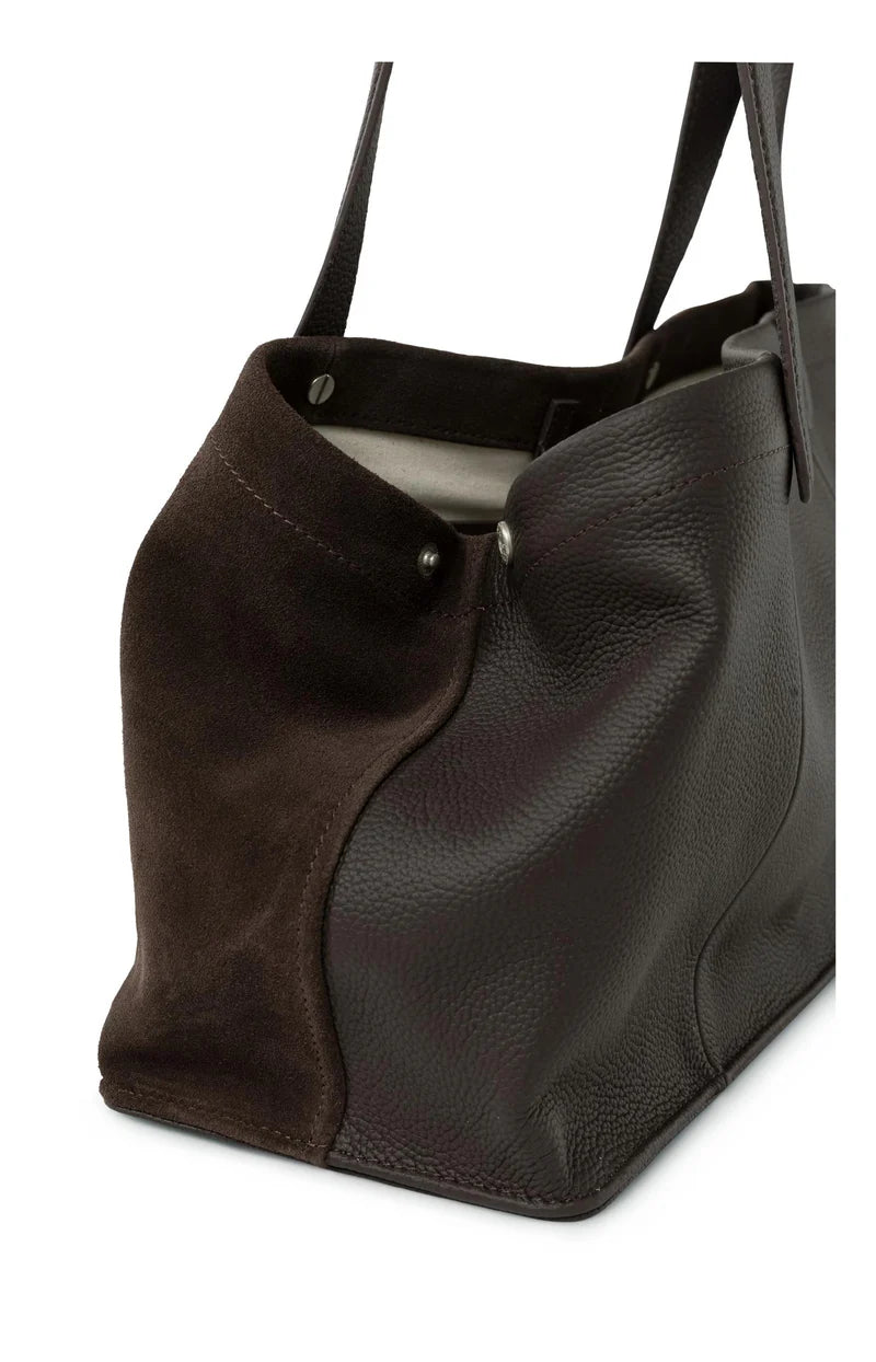YAYA Suede Bag- Chocolate Martini