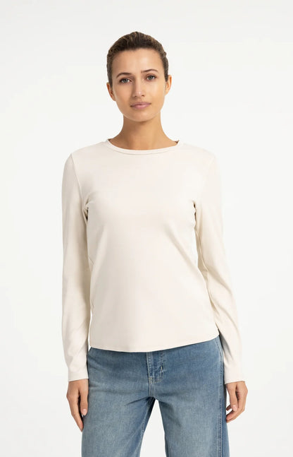 YAYA Long Shirt - Birch Sand