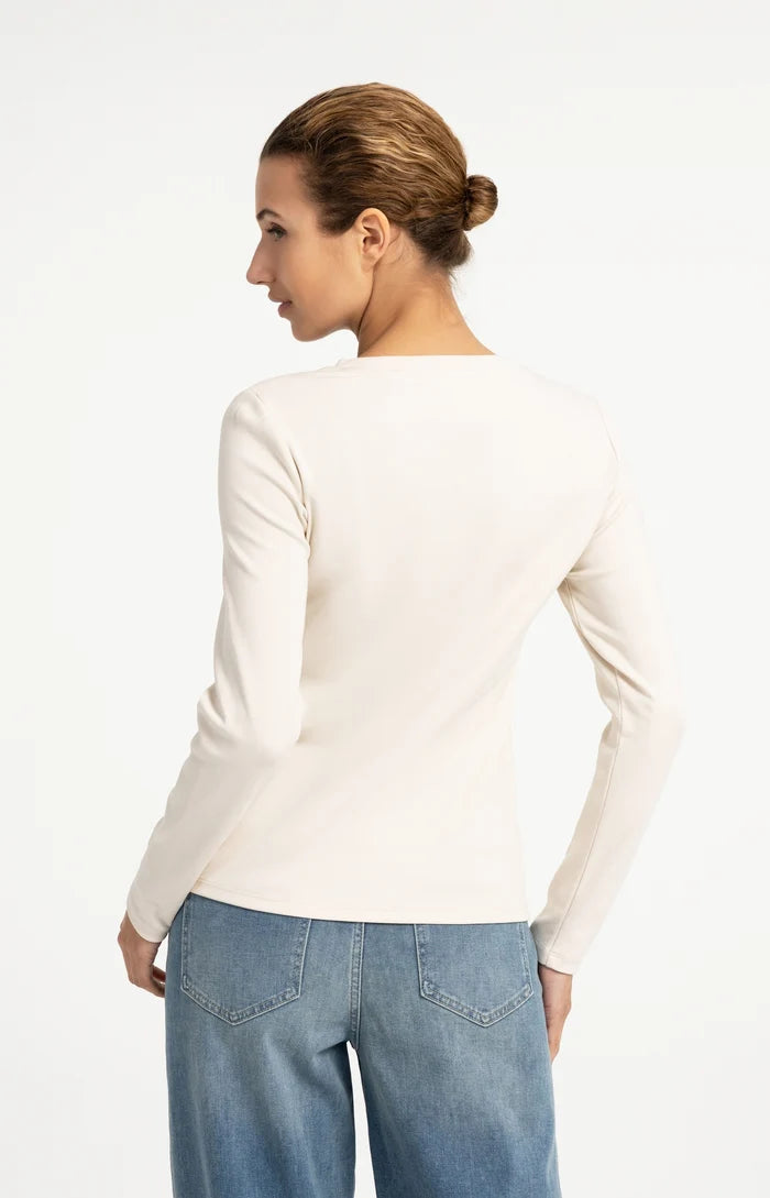 YAYA Long Shirt - Birch Sand
