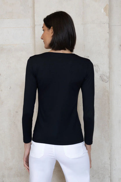 No2Moro Tara Long Sleeve Top Black