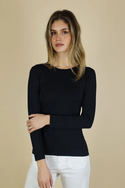 No2Moro Tara Long Sleeve Top Black