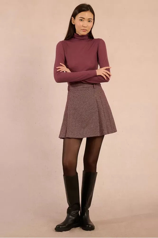 Molly Bracken Dark Purple Turtleneck