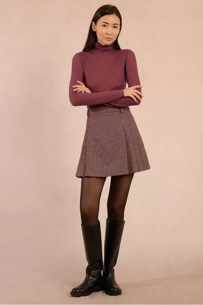 Molly Bracken Dark Purple Turtleneck