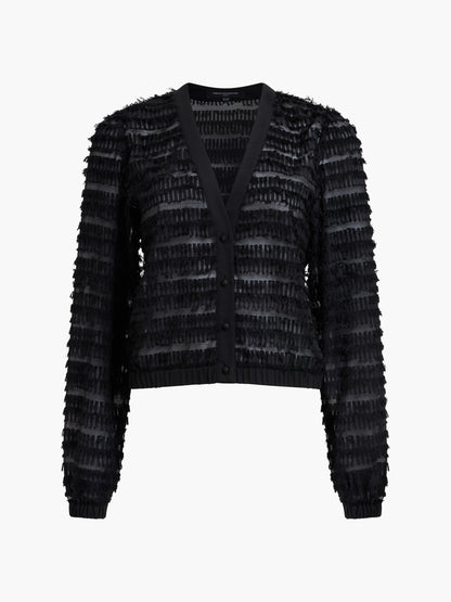 French Connection Alana Textured Blouse Black