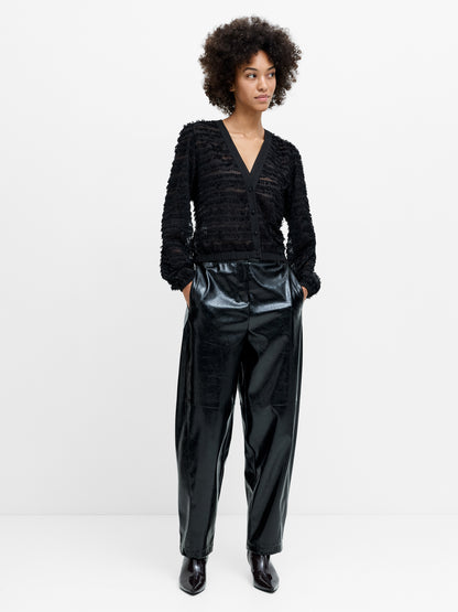 French Connection Alana Textured Blouse Black