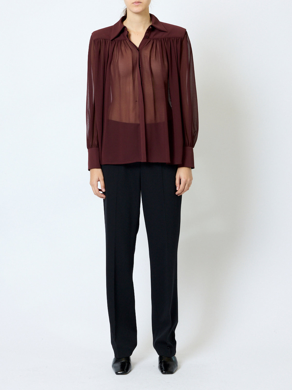 French Connection Arezzo Shirt Cherry Liqueur