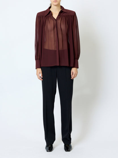 French Connection Arezzo Shirt Cherry Liqueur