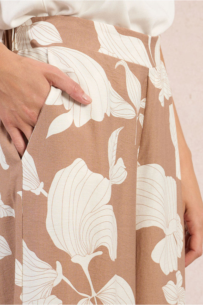 Molly Bracken Wide Leg Print Trousers