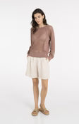 YAYA Bermuda Shorts-Cloud Creme