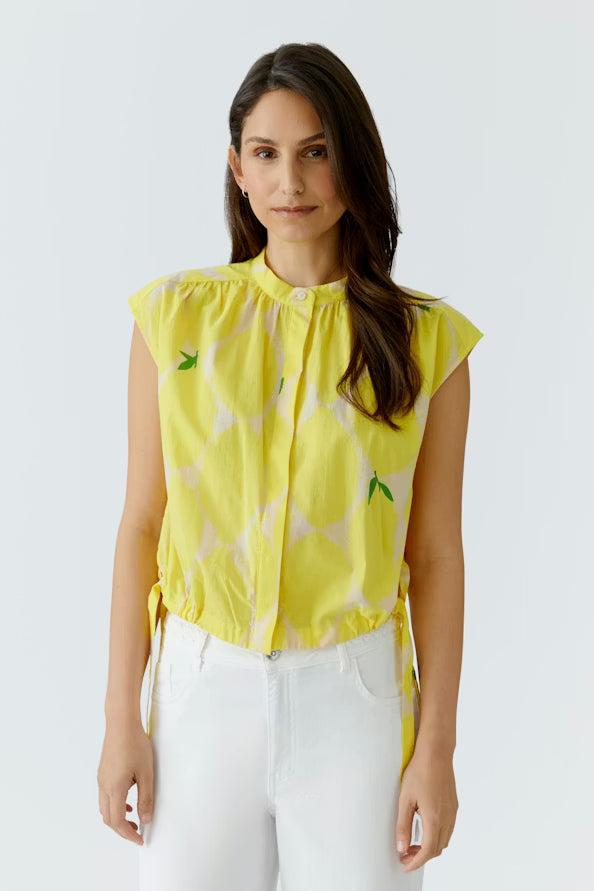 Oui Yellow Detailed Blouse 97234