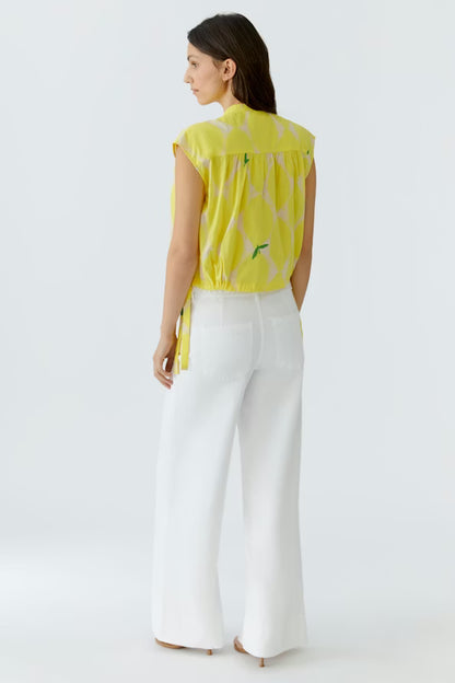 Oui Yellow Detailed Blouse 97234