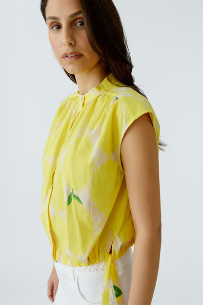 Oui Yellow Detailed Blouse 97234